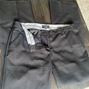 RW&CO. Hepburn - Black Chinos Cotton-Blend Flat Front